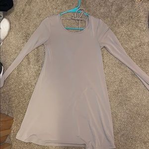 Tan shift dress